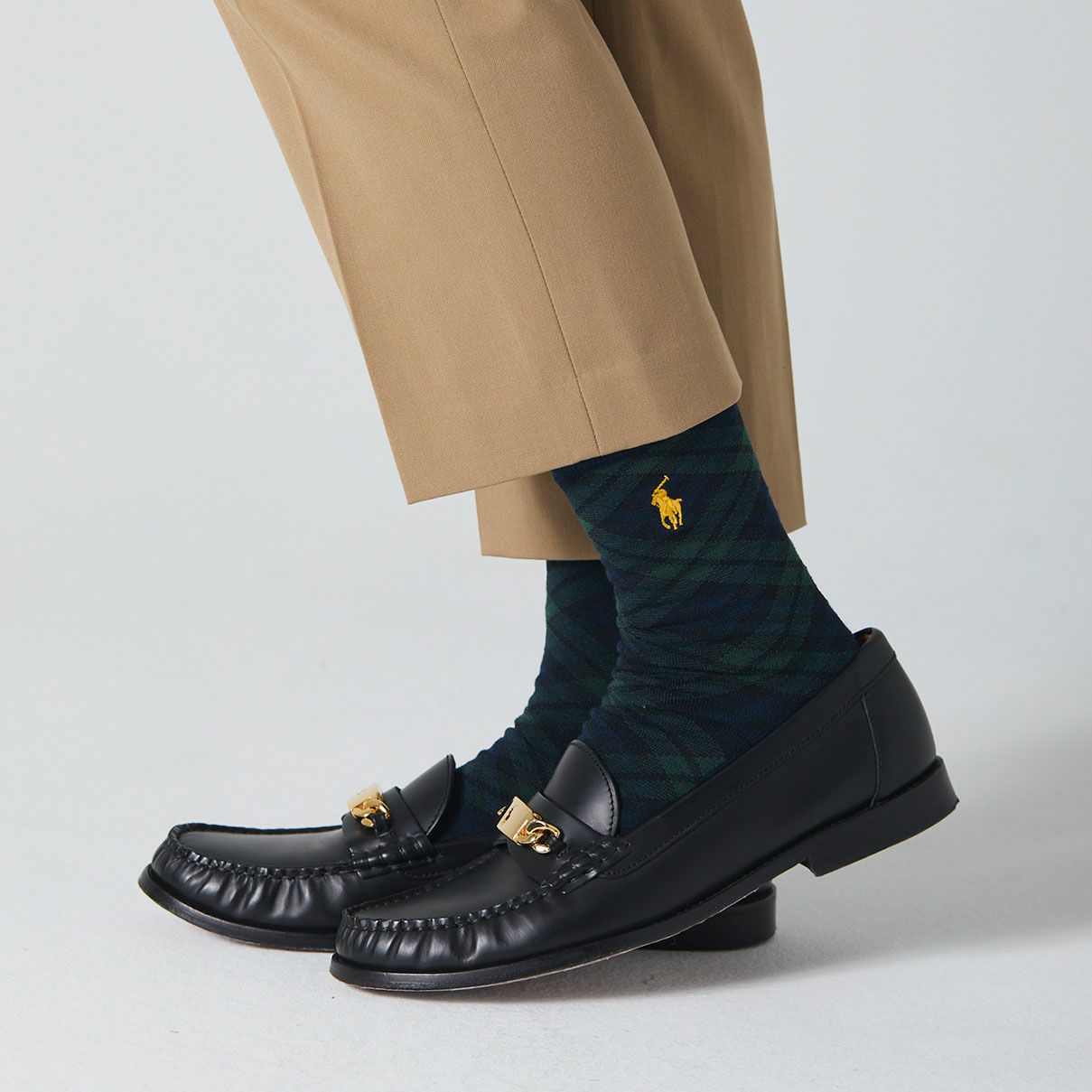 POLO RALPH LAUREN ブラックウォッチ チェック柄 ポロポニー刺しゅう
