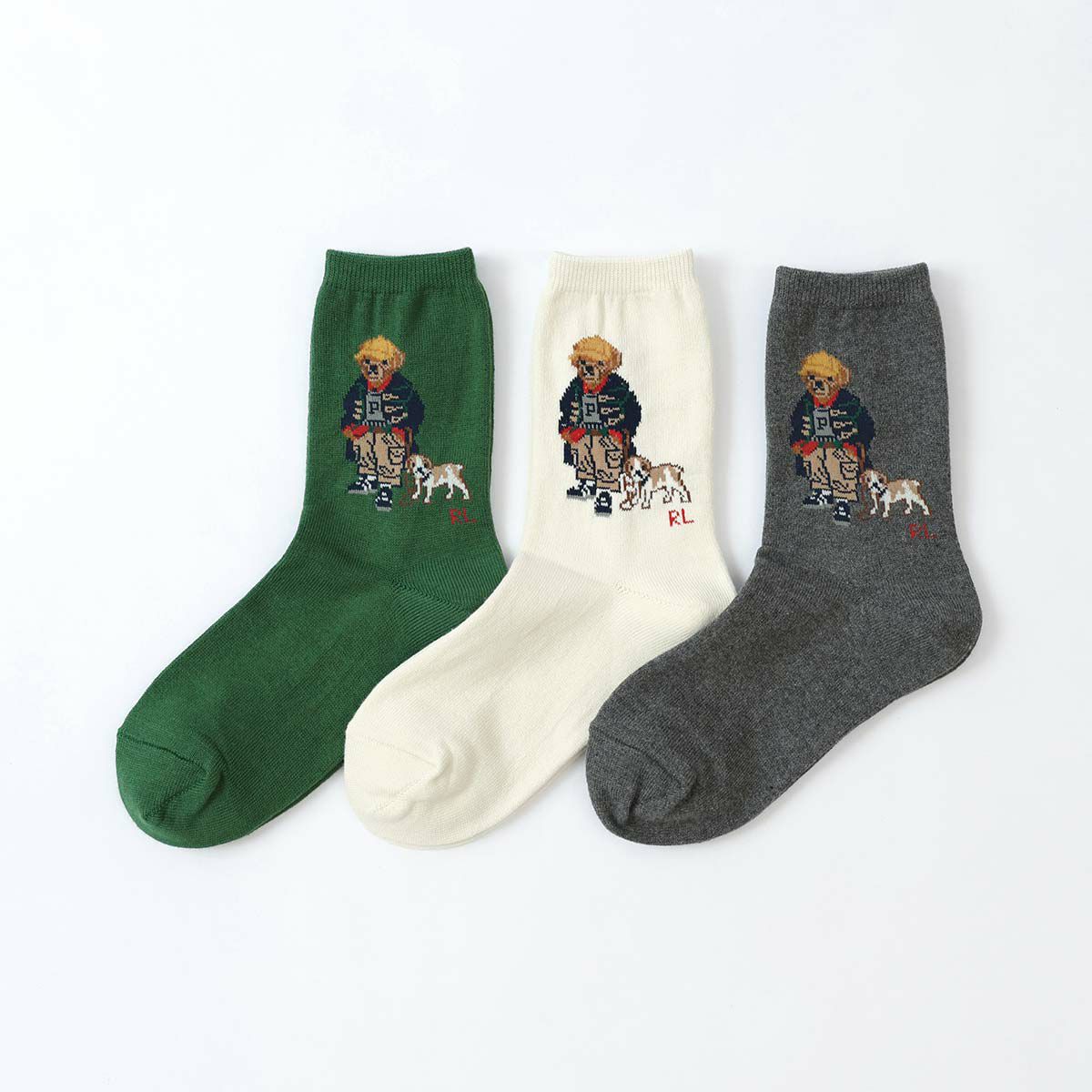 POLO RALPH LAUREN キッズ スクールベア ポロベア クルー丈 ソックス