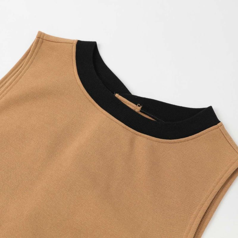 LANVIN COLLECTION ランバン コレクション 裏起毛 ポリエステル100％ 後ろボタン 背付き フェリシテローズ柄 セツキ エプロン レディース 70044018