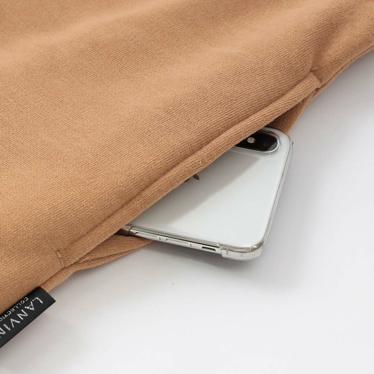 LANVIN COLLECTION ランバン コレクション 裏起毛 ポリエステル100％ 後ろボタン 背付き フェリシテローズ柄 セツキ エプロン レディース 70044018