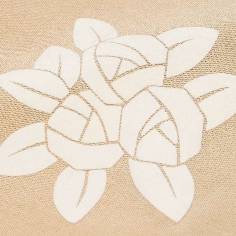 LANVIN COLLECTION ランバン コレクション 裏起毛 ポリエステル100％ 後ボタン 割烹着 フェリシテローズ柄 かっぽう着 カッポー スモック エプロン レディース 70044019