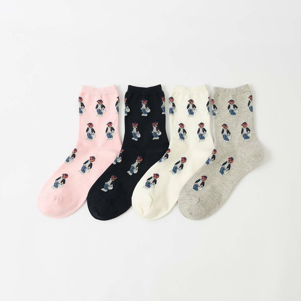 POLO RALPH LAUREN 薄手ハイソックス リブ ポロポニー刺しゅう